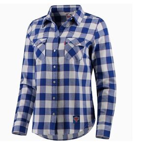 Levi’s NBA New York Knicks flannel shirt. Size Med